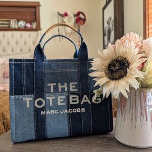 Marc Jacobs Blue Denim Tote Bag
